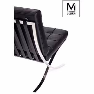 Sofa 2-osobowa BARCELON ekoskóra - czarny