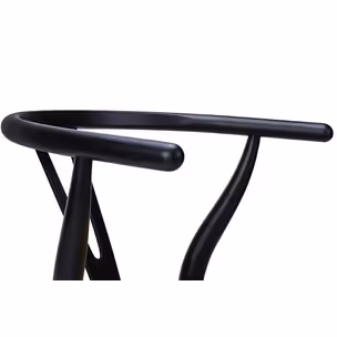 Krzesło WISHBONE - czarny/naturalny