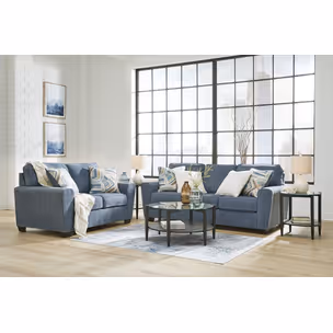 Sofa 2-osobowa CASHTON 4060535 - niebieski