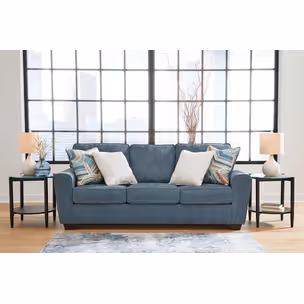 Sofa 3-osobowa rozkładana CASHTON 4060539 - niebieski