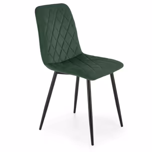 Krzesło K525 velvet - ciemny zielony