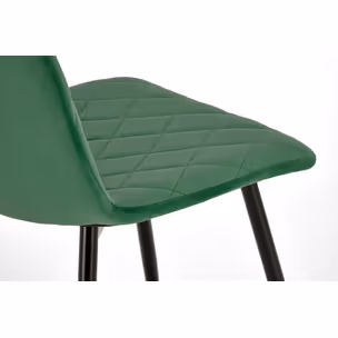 Krzesło K525 velvet - ciemny zielony