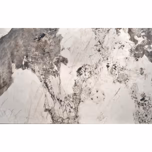 Stół rozkładany FERNANDO 160-240x92 - biały marmur/czarny