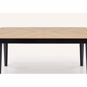 Stół rozkładany EDMONDO 160-240x90 - dąb naturalny/czarny