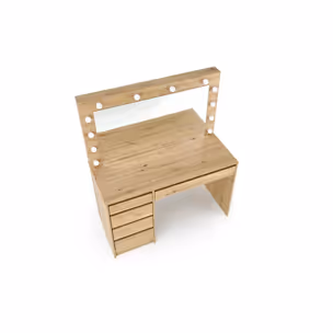 Toaletka z oświetleniem HOLLYWOOD XL - dąb artisan