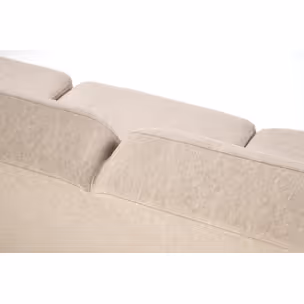 Sofa 3-osobowa MILANO 3S - beżowy/ciemny orzech