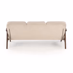 Sofa 3-osobowa MILANO 3S - beżowy/ciemny orzech