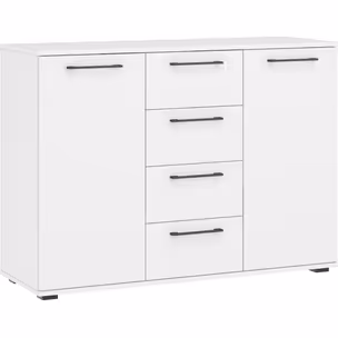 Komoda 2-drzwiowa z szufladami FLEX KM-2 - biały