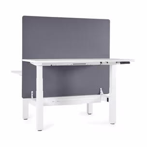 Biurko regulowane FIGHTER DOUBLE DESK 160x70 - biały