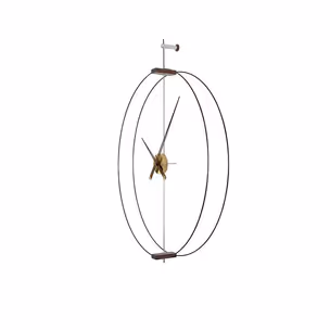 Zegar ścienny DOBLE RING 60 cm - czarny