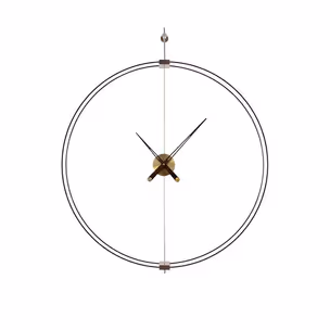 Zegar ścienny DOBLE RING 90 cm - czarny