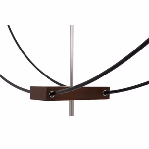 Zegar ścienny DOBLE RING 90 cm - czarny