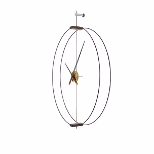 Zegar ścienny DOBLE RING 90 cm - czarny