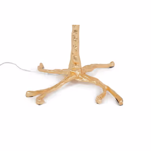 Lampa podłogowa TIFFANY 175 - biały/mosiądz