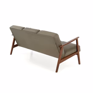 Sofa 3-osobowa MILANO 3S - oliwkowy/ciemny orzech