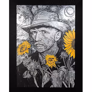 Obraz VAN SUNFLOWER 96x121