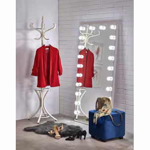 Lustro stojące PEARL z oświetleniem LED 87x170 - serbrny