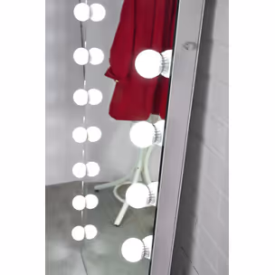 Lustro stojące PEARL z oświetleniem LED 87x170 - serbrny