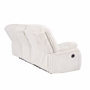 Sofa 3-osobowa z funkcją relaks BONNACRAFT 1430388 - kość słoniowa