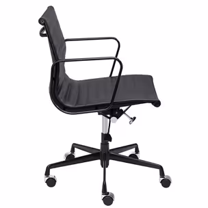 Fotel biurowy skórzany BODY PRESTIGE PLUS - czarny