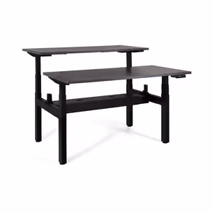 Biurko regulowane ACTIVE II 140x70 - antracyt/czarny