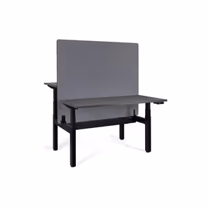 Biurko regulowane ACTIVE II 140x70 - antracyt/czarny