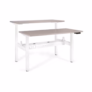 Biurko regulowane ACTIVE II 160x70 - beżowy/biały