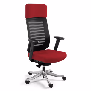 Fotel biurowy VELO - bordowy BL402