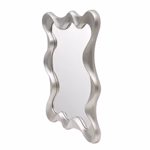 Lustro ścienne DECO - srebrny antyczny