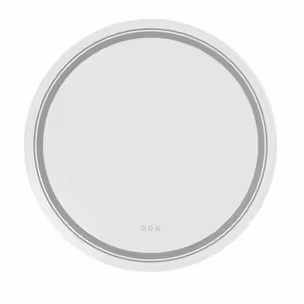 Lustro ścienne łazienkowe DOVER 80 cm - srebrny
