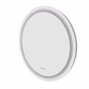 Lustro ścienne łazienkowe DOVER 80 cm - srebrny