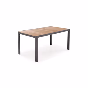 Stół ogrodowy FIERRO 150x90 - brązowy/czarny