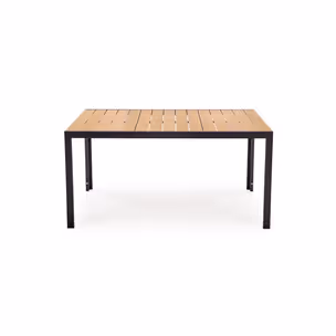 Stół ogrodowy FIERRO 150x90 - brązowy/czarny