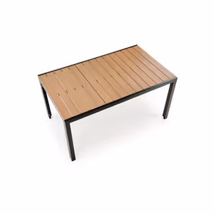Stół ogrodowy FIERRO 150x90 - brązowy/czarny