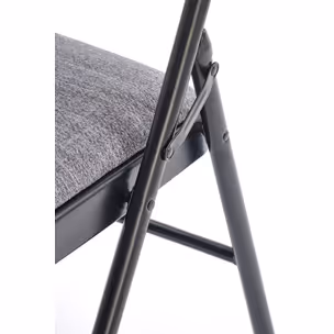 Krzesło składane K566 - popielaty/czarny