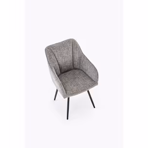 Krzesło z podłokietnikami K576 - popielaty