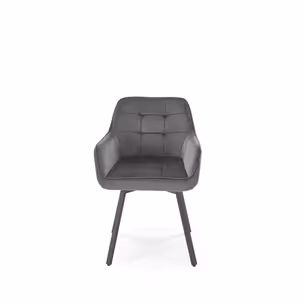 Krzesło welurowe K588 - popielaty