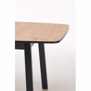 Stół rozkładany BARRIL 130/170x80 - dąb artisan/czarny