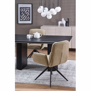 Stół rozkładany BOLERO 160/250x90 - czarny