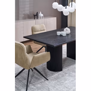 Stół rozkładany BOLERO 160/250x90 - czarny