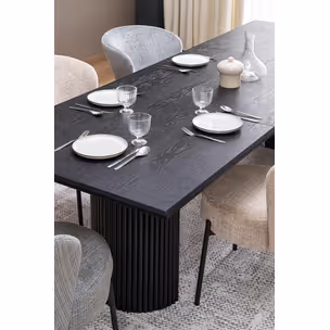 Stół rozkładany BOLERO 160/250x90 - czarny