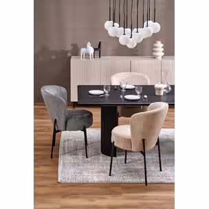 Stół rozkładany BOLERO 160/250x90 - czarny