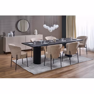 Stół rozkładany BOLERO 160/250x90 - czarny