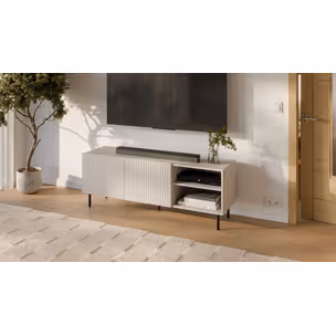 Szafka RTV PAXOS RTV-1 TV 150 cm - kaszmir/czarny