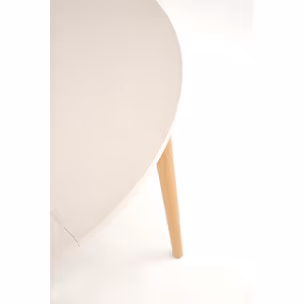 Stół okrągly rozkładany PIVOT 102/142x102 - kaszmir/naturalny