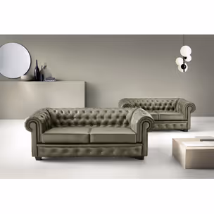 Sofa CHESTERFIELD 3 - skóra naturalna