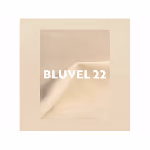 Krzesło tapicerowane welurowe ALURE Velvet - złoty/jasny beżowy Bluvel 22