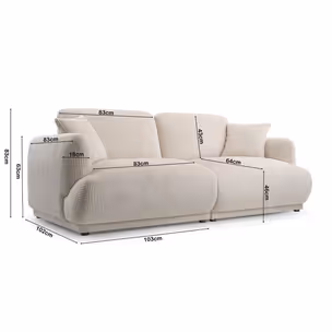 Sofa 2-osobowa CHACCO