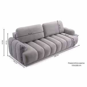 Sofa rozkładana CAMBIALE