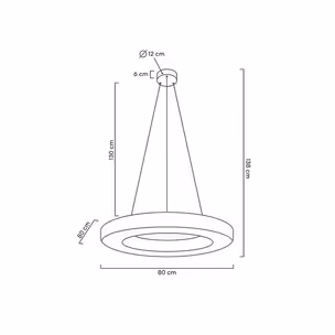MOOSEE Lampa wisząca ALLISIA 80 - złoty